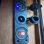 Charging socket - Triple panel mount